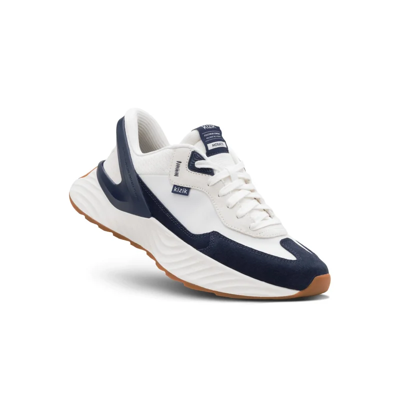Kizik Men's Monaco - White/Naval Academy