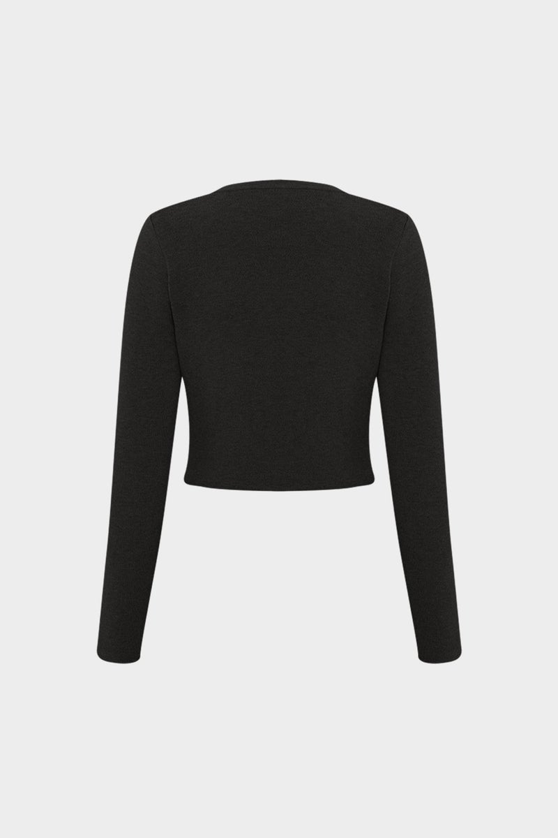 Açelya Okcu AÇELYAOKCU Premium Slim Fit Short Cardigan Bell Skirt Bottom Top Women's Knitwear Set  - Image 3