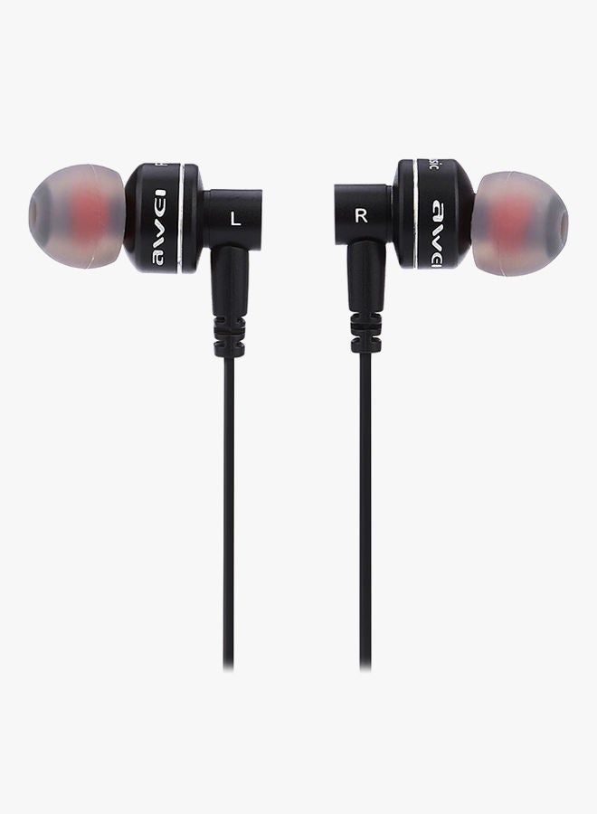 NIBEMINENT In-Ear Earphones With Microphone Black - Image 2