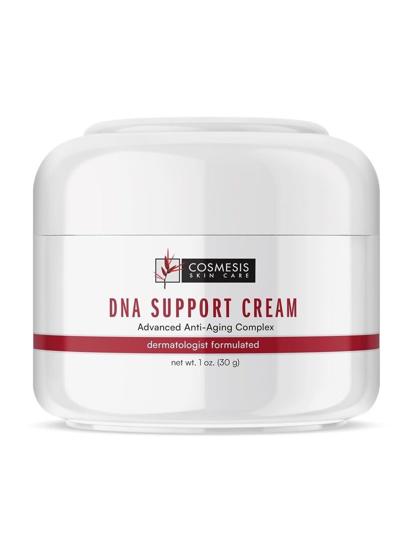 Cosmesis Skin Care DNA Support Cream: Rejuvenate Skin with Hyaluronic Acid & Caprylic Acid Formula for Youthful Radiance & Moisturization - 1 oz Face & Décolleté  - Image 1