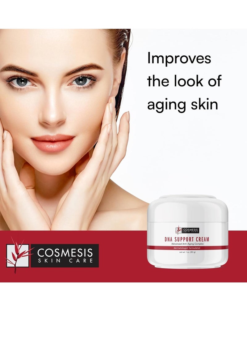 Cosmesis Skin Care DNA Support Cream: Rejuvenate Skin with Hyaluronic Acid & Caprylic Acid Formula for Youthful Radiance & Moisturization - 1 oz Face & Décolleté  - Image 2