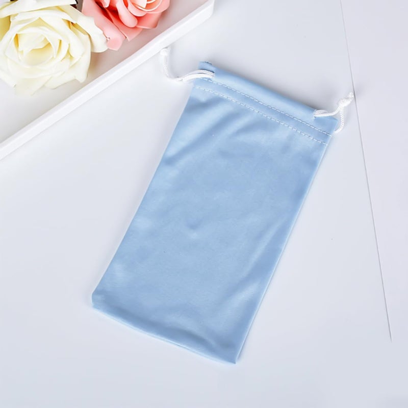Groupcow 6pcs Eyeglasses Sunglasses Microfiber Pouch Bag, Cell Phone Storage Pouch 7.1" x 3.5" - Image 3