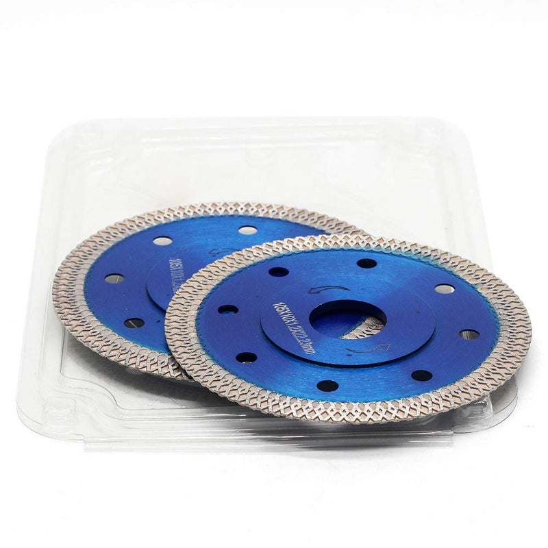 DAPRO Super Thin Diamond Tile Blade Porcelain Saw Blade for Cutting Porcelain Tile Granite Marbles (4"-2pc/Box) - Image 2