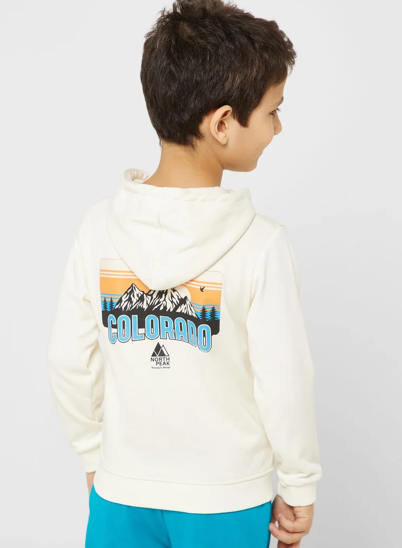 Pinata Front & Back Printed Hoodie For Boys