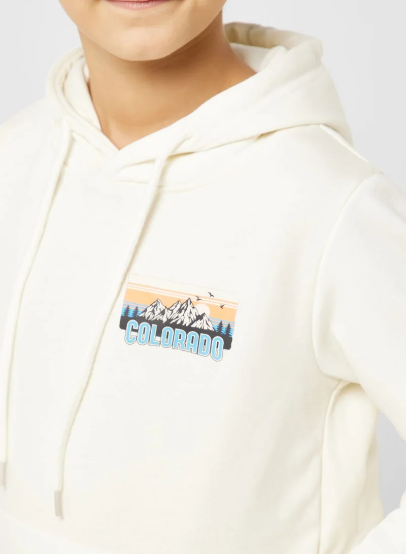 Pinata Front & Back Printed Hoodie For Boys
