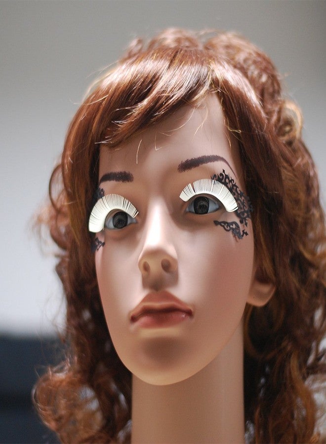 EMILYSTORES White Luminous Costume Halloween Gloss In Darkness Party Lashes 1 Pair - Image 3