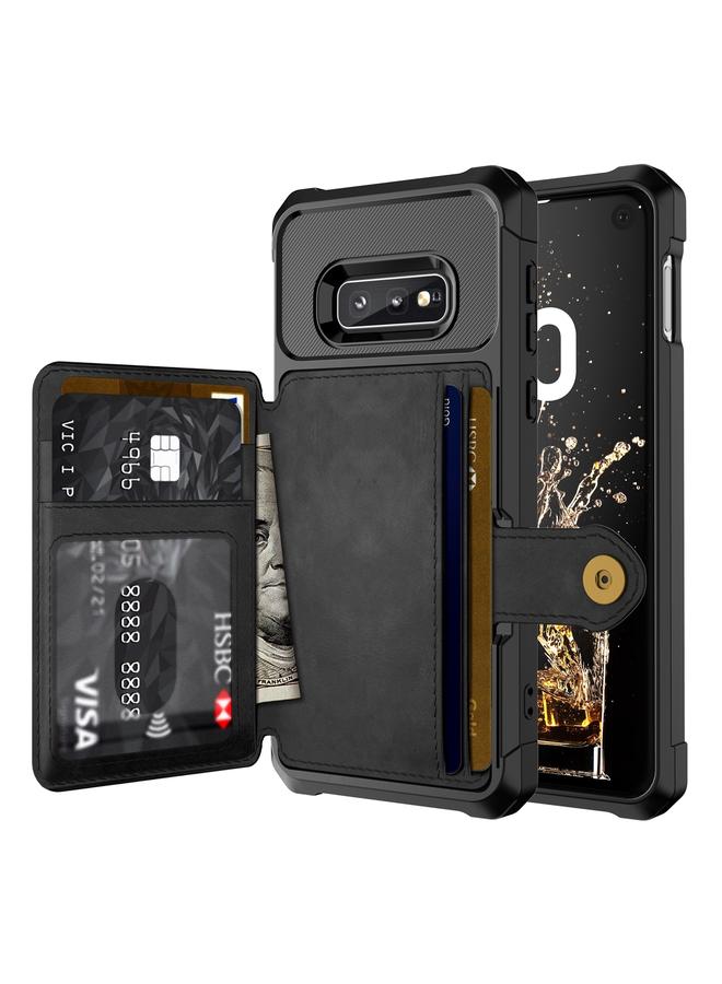 اس-توب جراب لهاتف Samsung Galaxy S10e مع محفظة مغناطيسية وحقيبة بطاقات وحافظة جلدية للهاتف - Image 1
