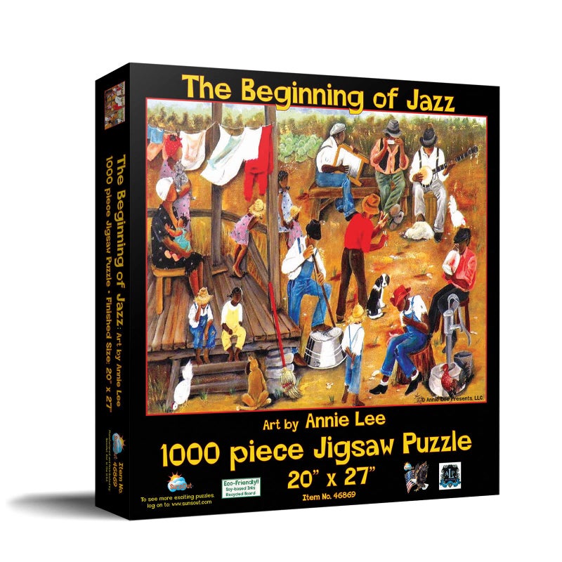 SUNSOUT INC  The Beginning of Jazz  1000 pc Jigsaw Puzzle by Artist Annie Lee  Finished Size 20 x 27  MPN 46846 - Image 3