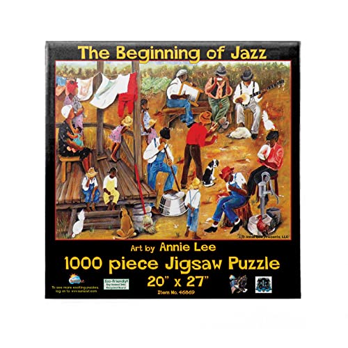 SUNSOUT INC  The Beginning of Jazz  1000 pc Jigsaw Puzzle by Artist Annie Lee  Finished Size 20 x 27  MPN 46846 - Image 1