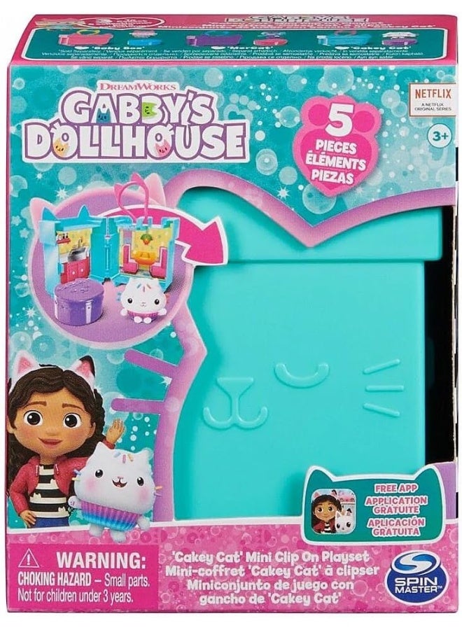 Gabby's Dollhouse Clip-On Playset CDU | Compact Portable Dollhouse with Character Figure, Kitchen & Dining Accessories | Durable Toy for Kids 3+ Years - Image 3