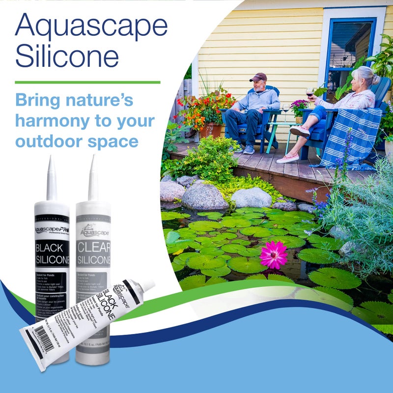 Aquascape Black Silicone Sealant â€“ Safe for Fish, Waterproof, Flexible, and Durable Adhesive for Ponds, Water Features, and Aquariums, 10.1 oz, 29186 - Image 3