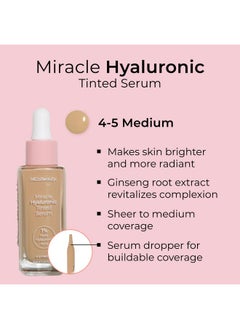 MCoBeauty Miracle Hyaluronic Tinted Serum 45 Medium Hydration & Glow For Radiant Skin Vegan Cruelty Free Cosmetics  - Image 3