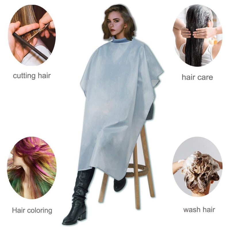 Kudize 30 GSM Barber Hair Cutting Cloth Home Salon Apron Non Woven Disposable Beauty Parlor Hair Cutting Sheet 60x40 Inch White (Pack of 100) - Image 2