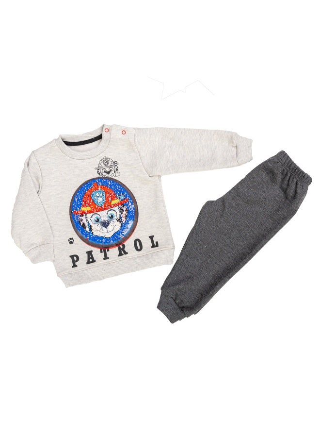 JOCKEY Baby Boy Inner Fleece Print Winter Pajama Set