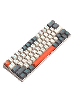 T-WOLF 63 Keys Wired Mechanical Gaming Keyboard Rgb Backlit Ultra Compact Mini Keyboard Waterproof Mini Compact 63 Keys Keyboard For PC Mac Gamer Typist Travel Easy White Grey  - Image 5
