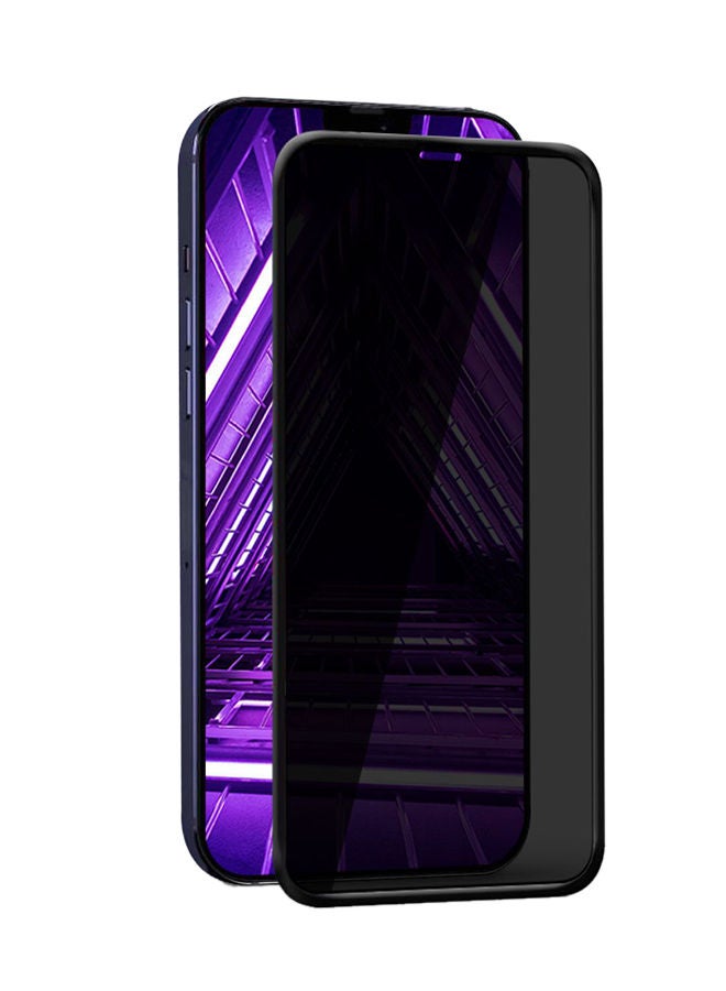NIBEMINENT Privacy Tempered Glass Screen Protector For iPhone 12 / Pro Black - Image 1
