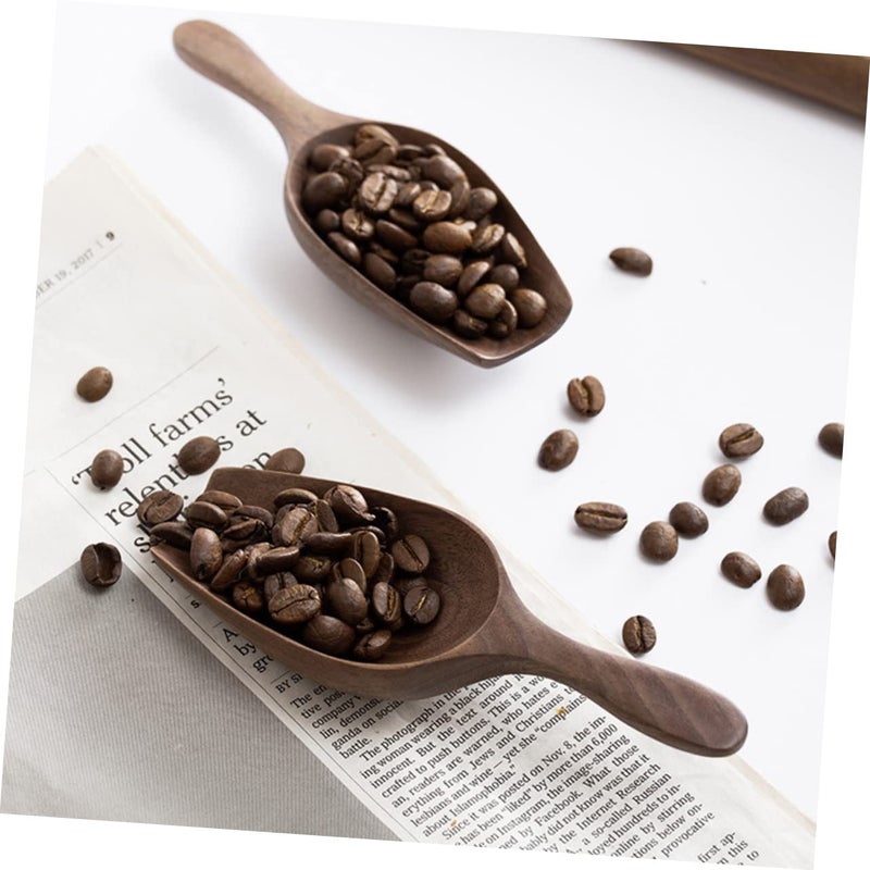 Black Walnut Wooden Coffee Scoop For Tea Grains And Powder Easy Clean Kitchen Gadget - Image 4