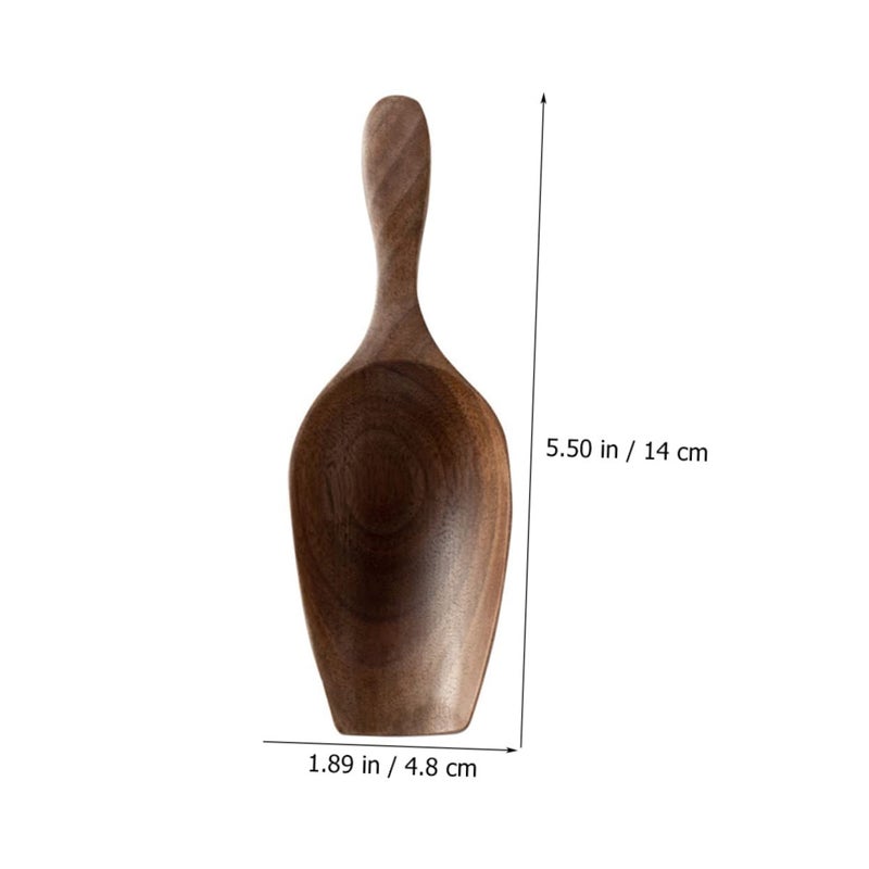 Black Walnut Wooden Coffee Scoop For Tea Grains And Powder Easy Clean Kitchen Gadget - Image 5