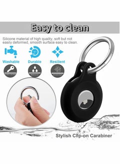 Y&D [4 Pack] LDHTY Case for Apple AirTags Keychain, Air Tag Holder Tracker/Key Ring Cases/Protective Cover Loop Silicone, Finder Items Luggage Dogs Cat Pet Collar Backpackse  - Image 4