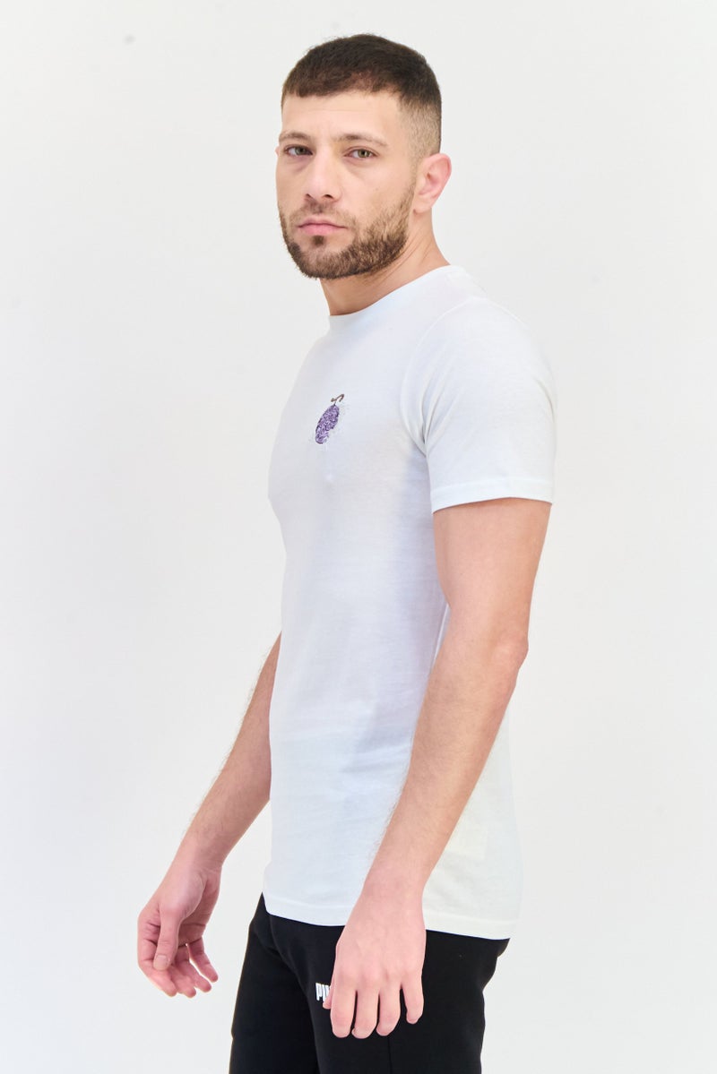 PUMA تي شيرت رياضي قصير الأكمام للرجال من بومة x ون بيس، أبيض - Image 2