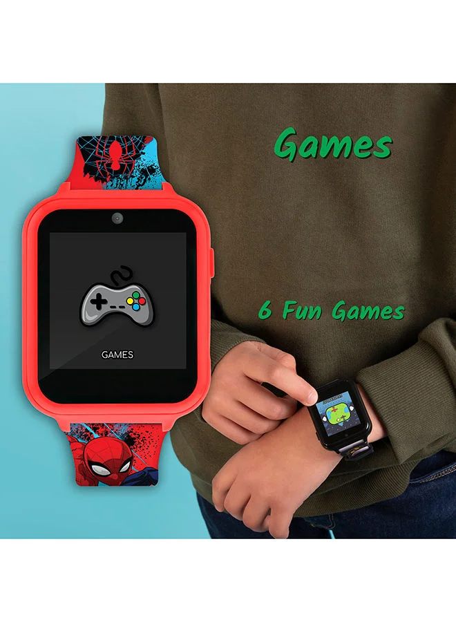 SPIDERMAN Spiderman Boys Smart Watch Multicoloured Silicone Strap, SPD4588ARG