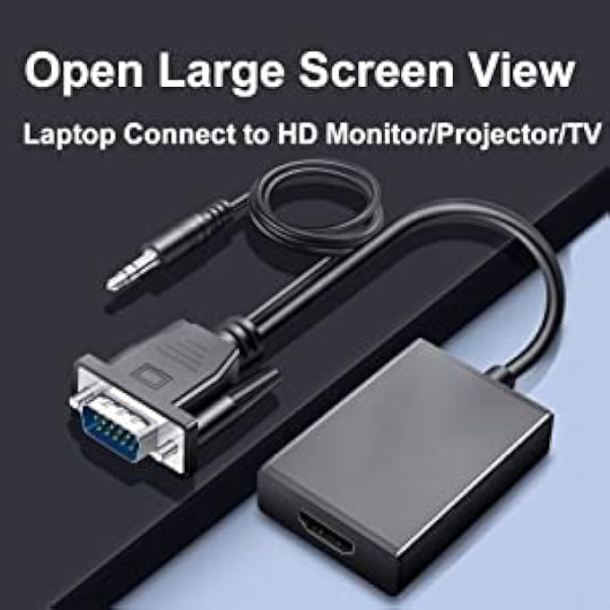 rayihni VGA TO HDMI SCALER CONVERTER WITH AUDIO SUPPORT AND USB FOR POWER - Image 3