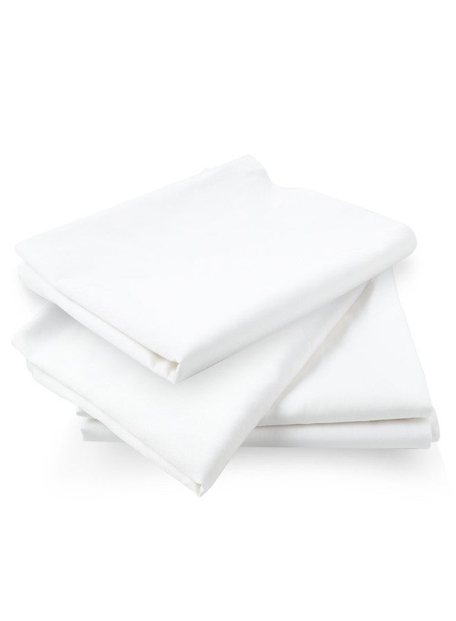 CAROMIO 4-Pack Zippered Pillow Protectors, Premium 400 Thread Count 100% Egyptian Cotton White Zippered Pillowcases Pillow Covers, Standard - Image 5