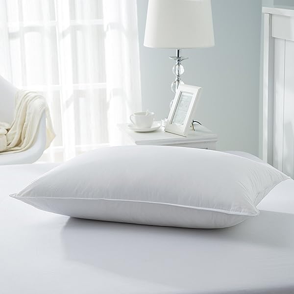Cushio® Premium Microfibre Pillow (Pack of 1) Supreme Comfort for a Restful Sleep, Sleep Position, Standard Size 24 x16 Inches - Image 1