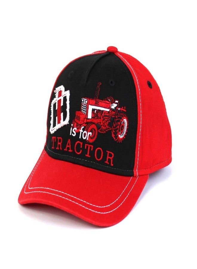 Case IH IH Toddler T is for Tractor Cap - 16IH101-TOD Red - Image 1