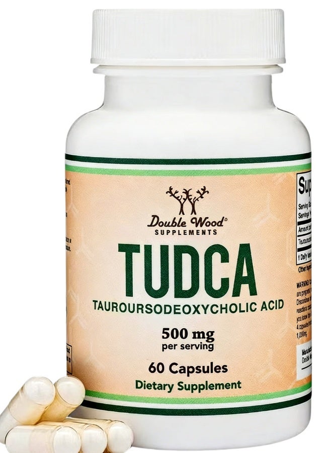Tudca Tauroursodeoxycholic Acid, 500 mg - 60 Capsules - Image 1