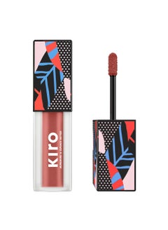 KIRO KIRO Super Butter Lip Lacquer, Dusty Rose (Matte Nude Peach), 5 ml, Long Lasting Lip Gloss, Intense Colour, Hi-shine, Vegan, No Paraben, Non Toxic, Hydrating Liquid lipstick for Moisturizing Lip 