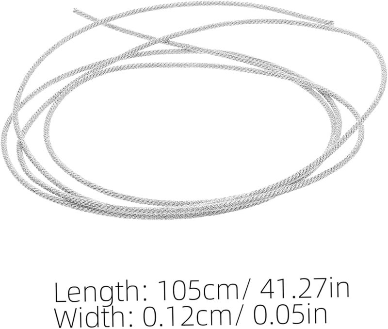 Silver Flexible 1m Stereo Speaker Wire Cable High Fidelity Sound for Car Home RV Audio - Image 3