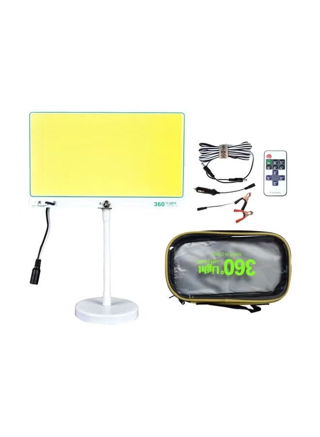 إيفا مصباح تخييم كبير بإضاءة LED بزاوية 360 درجة وجهاز تحكم عن بعد ، فائق الإضائة مع مقعد مغناطيسي ، يعمل على بطارية السيارة وفتحة الولاعة للسيارة، مناسب جدا للتخييم والبر ، وحالات الطوارىء - Image 1