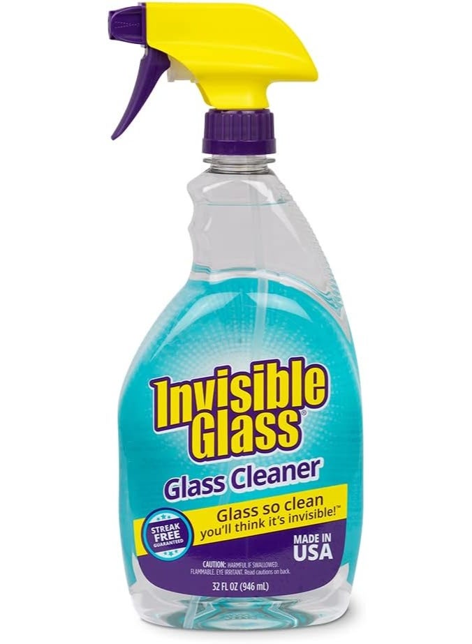Invisible Glass Invisible Glass 92194 Premium Glass and Window Cleaner for Auto and Home Cleans Glass, Windows, Glass Cooktops, Patio Doors, and More, Streak-Free, Ammonia-Free, Tint-Safe, 32 Fl Oz, Pack of 1 