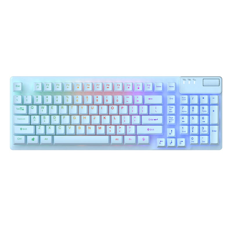 Ajazz Gaming Keyboard With Metal Base 19-Key Anti-Ghosting Backlit Keypads - Durable Ergonomic Design Mechanical Keyboard With Detachable Scroll Wheel Volume Control for Intense Gaming Sessions - Image 1