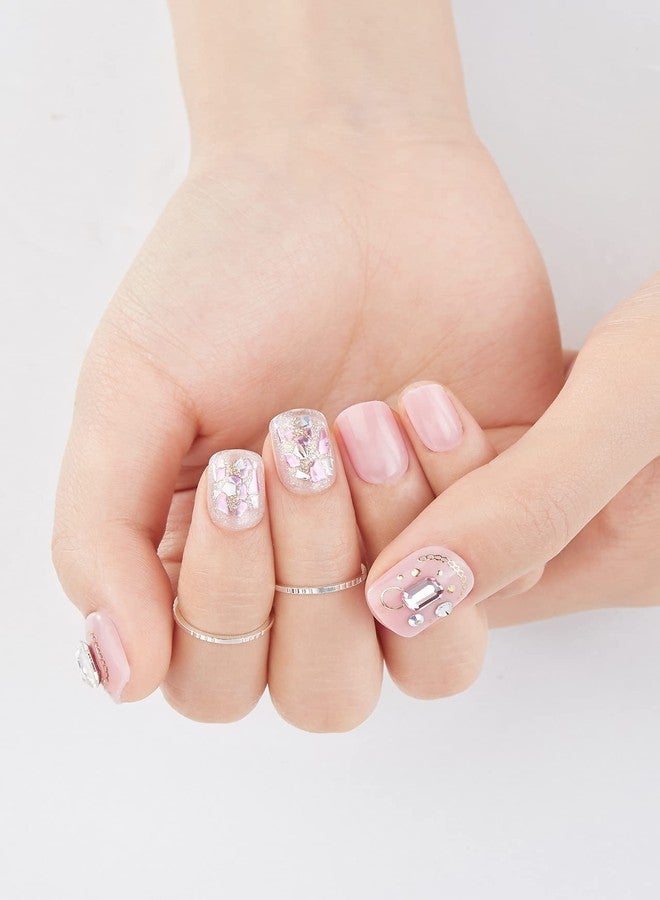 Dashing Diva Magicpress | Made in Korea False Nails Party & Casual- 30 Nails | Day to Night | Short, Square Shaped Press On Nails | Long Lasting | (Hestia) - Image 4