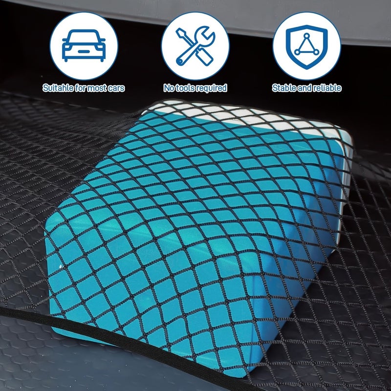 Luggage Net For Car Trunk With 4 Hooks 39 37 X 31 5 Inch Expandable Elastic Cargo Net For Securing Luggage Suitable For Rvs And Most Vehicles - Image 1