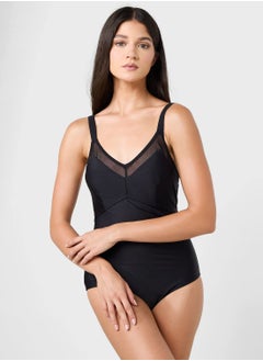 speedo Shaping Mesh Detail One Piece  - Image 4