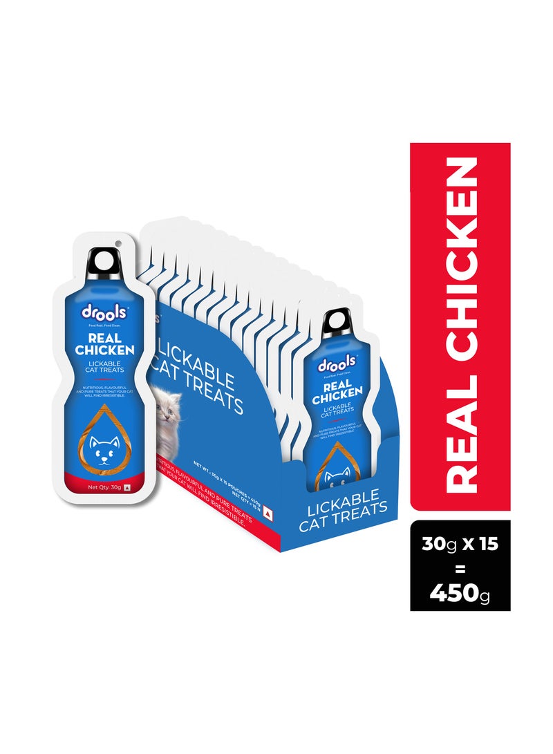 Drools علاج قطط كريمي لذيذ بنكهة الدجاج الحقيقي - Image 1