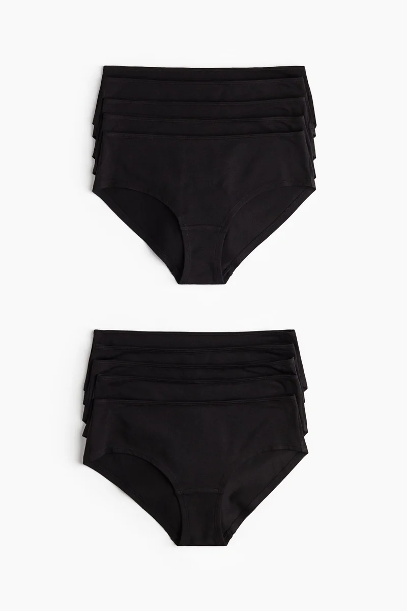 10-pack cotton hipster briefs