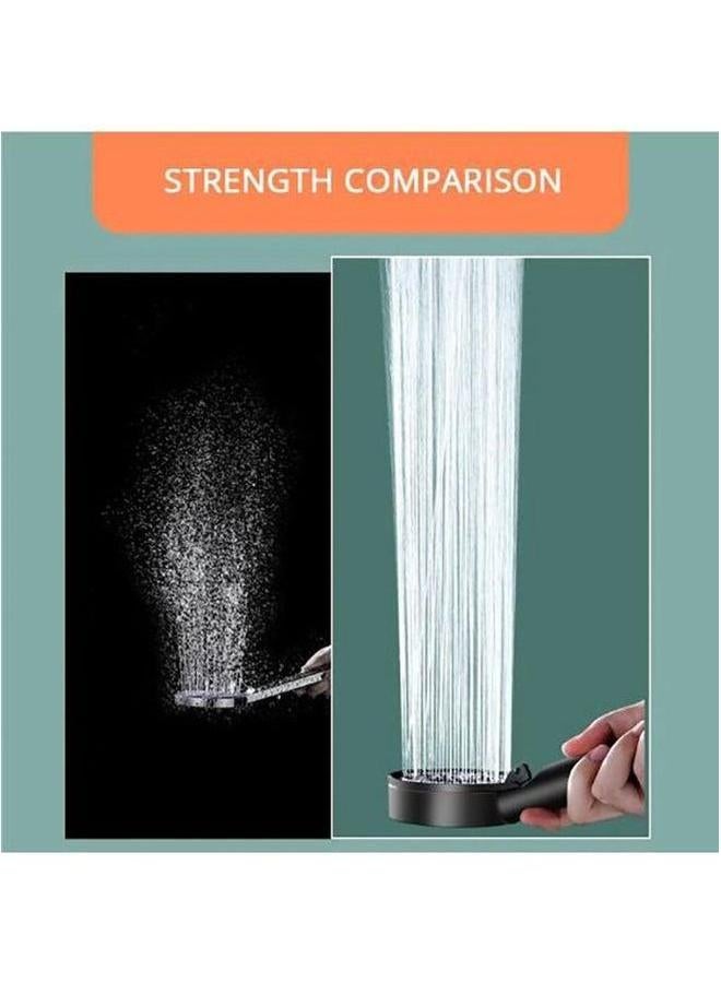 HOMESTAR 5 Mode Pressure Boost Shower Head, Handheld Turbocharged Fan High Water Saving, Adjust the Volume, Easy to Install for Bathroom - Image 3