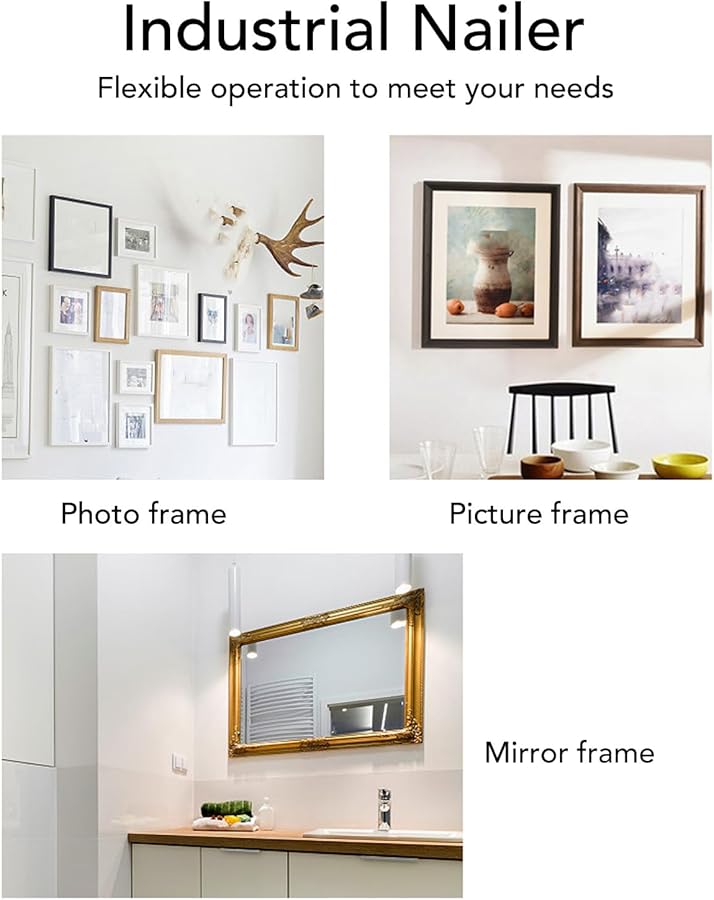 مسدس هوائي لبرشام براد بسعة 100 مسمار 0.4-0.8 ميجا باسكال أداة تثبيت بالهواء لأعمال النجارة والتأطير - Image 5