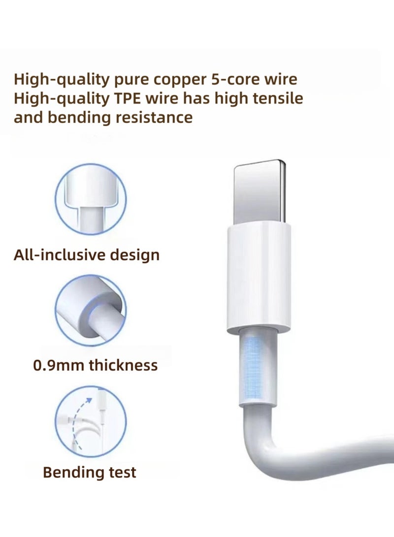 20W USB-C fast charger cable with 2M Type-C for fast charging of smart phones and tablets - Image 3