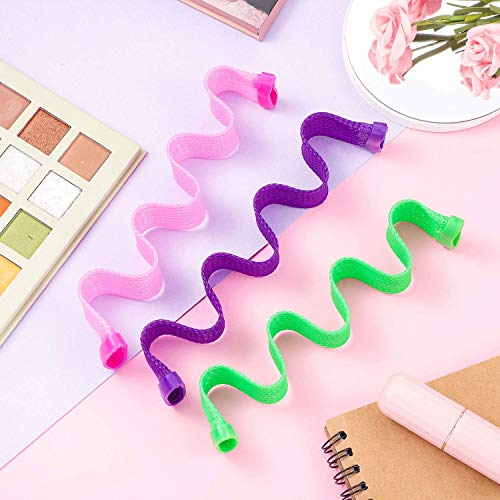 WHISKET Heatless Waves Curlers Spiral Kit, Styling Hooks for Versatile Hairstyles, No Heat Rollers with Hooks for Long Hairstyles (7, hair waving) - Image 5