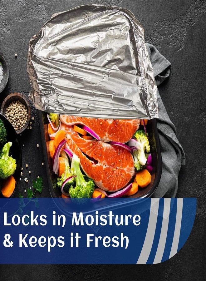 YUNYDSM Aluminum Foil Sheets, Pre-Cut Foil Sheets, for Home Restaurant Food Processing, High-Temperature Resistant Non-Stick Type, Pop Up Single Sheets, 200 Sheets (12 in) - Image 3