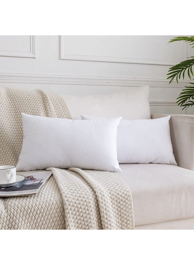 HFI UrbanArts Premium Polyester Fiber Cushion Fillers - Pack of 3 Pcs | 12 x 18 Inches | White | Cushions, Sofa Pillow, Cushion for Sofa, Cushion for Bed, Decorative Pillow, Pillow for Support - Image 1