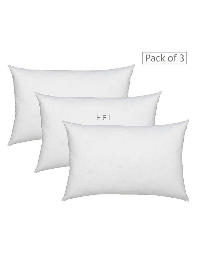 HFI UrbanArts Premium Polyester Fiber Cushion Fillers - Pack of 3 Pcs | 12 x 18 Inches | White | Cushions, Sofa Pillow, Cushion for Sofa, Cushion for Bed, Decorative Pillow, Pillow for Support - Image 3