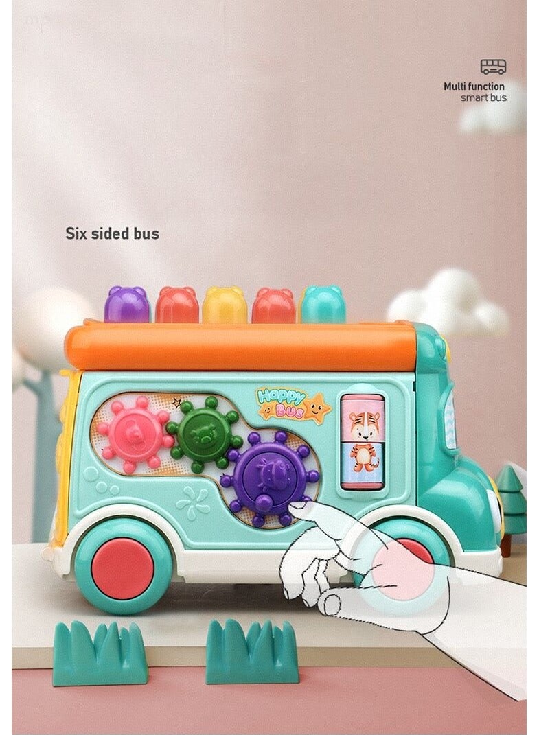 Pounding Toys for Toddlers Educational Toy Pull Along Bus Gopher Toy for Boys Girls Birthday Gift - Image 5