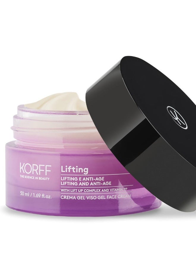Korff Lifting 40-76 Gel Face Cream 50ml Anti Wrinkle Care Helps Firm Skin Improve Elasticity Smooth Texture Regulate Sebum with Lift Up Complex for Normal Combination Skin - Image 1