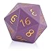 CSITORWWE 55mm Giant D20 Dice20 Sided Resin Dice with Velvet Pouch Titan Polyhedral Dice for TTRPG Tabletop GamingDungeon MastersRPG AdventuresDark Purple - Image 2